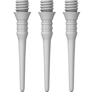Set 50 Varfuri plastic soft darts (darts electronic) Mission Titan Pro Alb - 2ba