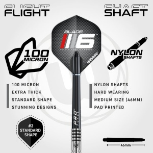 Set de darts complet Winmau Blade Triple Core si Surround - Img 6