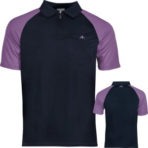 Tricou Mission Darts Exos Cool SL Respirabil Bleumarin și Mov