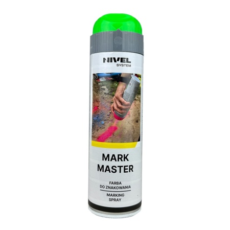 Vopsea marcaje fluorescent Verde Mark Master Nivel System 500 ml set 12 bucati