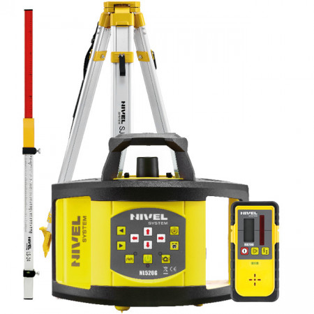 Nivela laser rotativa Nivel System NL520G stadie LS24 trepied SJJ1