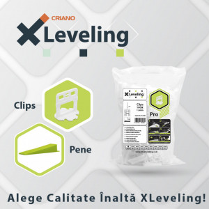 Distantiere autonivelare ( Clips-uri ) pt. gresie, faianta si placi - Rost de 3 mm - 100 buc - XLEV-PLC3100 - Img 2