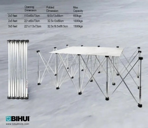 Masa de lucru pentru placi mari, extensibila tip acordeon - 221x113 cm - BIHUI-LFFT - Img 2