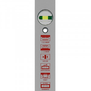 Nivela din aluminiu SOLA AVD 60 cm, 2 bule + 1 reglabila - Img 2
