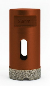 Carota diamantata pt. gresie portelanata & piatra - diam. 28mm - Profesional Standard - DXDY.REDrill.28 - Img 2