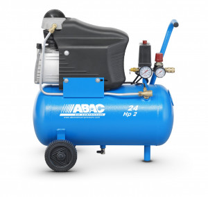 Compresor de aer cu piston - 1.5 kW, 220 L/min, 10 bari - Rezervor 24 Litri - ABAC-POLE-POSITION-L20 - Img 1