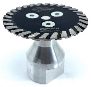 Disc DiamantatExpert pentru gresie portelanata, placi dure 50mm x M14 Premium - DXDY.DP50 - Img 3