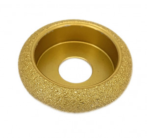 Freza diamantata pentru profilare granit, marmura, gresie, Profil Semicerc Interior, 75x22,23 #45 - DXDY.FPP.C20 - Img 3