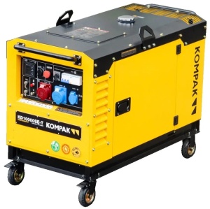 Generator Diesel Insonorizat KOMPAK KD10000SE-T FULL POWER – 400/230V, 10.6 kVA Max, AVR, ATSR