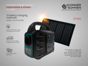 Statie de incarcare centrala portabila 100W Konner KS-100PS - Img 2