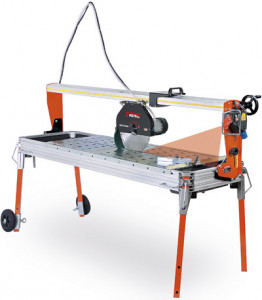 Masina de taiat placi, materiale de constructii 150cm, 2.2kW, PRIME 150S cu laser si roti - Battipav-91501 - Img 1
