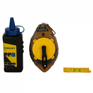 Stanley 0-47-465, set pentru trasat powerwinder cu flacon cu praf de creta albastra, blister - Img 3
