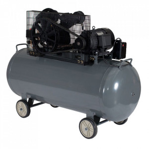 Compresor aer, 370L, 8bar, 600L/min, trifazat, angrenare curea Stager HMV0.6/370 - Img 3