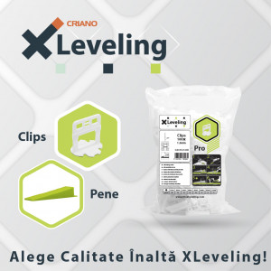 Distantiere autonivelare ( Clips-uri ) pt. gresie, faianta si placi - Rost de 1 mm - 50 buc - XLEV-PLC150 - Img 3