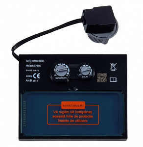 Ecran cu filtru optic si cristale lichide ProWELD pentru masca sudura automata LY-8507A, Clasa 1112, 110x90mm - Img 3