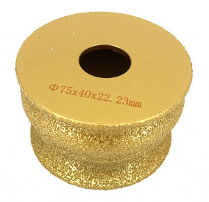 Freza diamantata pentru profilare granit, marmura, gresie, Profil "Continental", 75x22,23 #45- DXDY.FPP.FS1 - Img 2