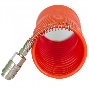 Furtun de aer spiralat cuple rapide 5m - Img 3