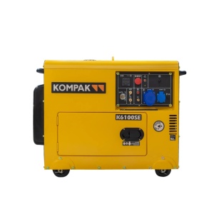 Generator Diesel Insonorizat monofazat KOMPAK 6100SE – 230V, 5.3 kW Max, AVR, Pornire Electrica - Img 2