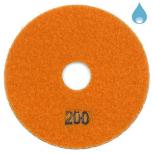 Paduri / dischete diamantate pt. slefuire umeda #200 Ă100mm - DXDY.WETPAD.100.0200 - Img 1