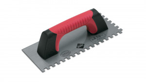 Gletiera dintata cu maner Rubiflex 28cm, 12x12mm - RUBI-75959