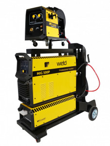 Invertor sudare MIG/MAG ProWELD MIG 500P profesional, racire cu lichid, derulator detasabil, sudura aluminiu - Img 6