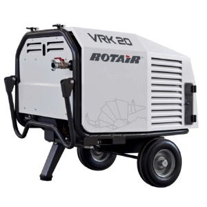 Motocompresor ROTAIR VRK 16 AE presiune 6 bar debit 1600 l/min motor Honda GX 630 20.8 cp - Img 1