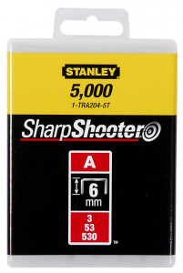 Stanley 1-TRA206T Capse standard 10 mm / 3/8"1000 buc. tip a 5/53/530