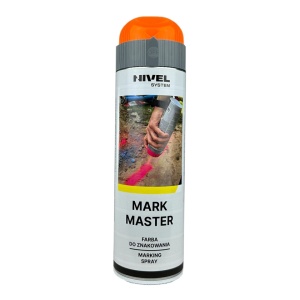 Vopsea marcaje fluorescent Portocaliu Mark Master Nivel System 500 ml set 12 bucati