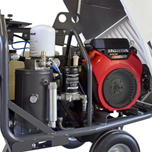 Motocompresor ROTAIR VRK 16 AE presiune 6 bar debit 1600 l/min motor Honda GX 630 20.8 cp - Img 3