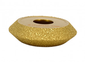 Freza diamantata pentru profilare granit, marmura, gresie, Profil V, 75x22,23 #45 - DXDY.FPP.V1 - Img 3