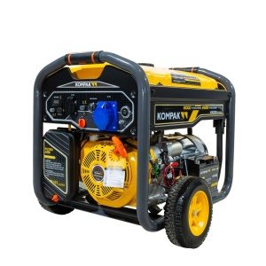Generator pe Benzina Monofazat KOMPAK K9000E – 230V, 8.3 kW Max, AVR, Pornire Electrica
