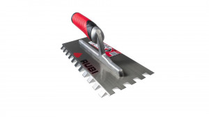 Gletiera dintata MRA 45Â° cu maner Rubiflex 28cm, 12x12mm - RUBI-75923