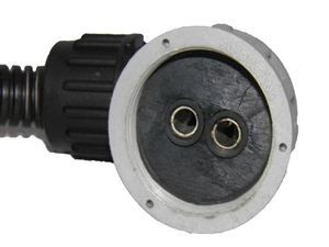 Conector cu 2 poli, cu filet