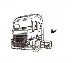 Capac balama (suport oglinda) de jos stanga Volvo FH EURO 6 - Img 3