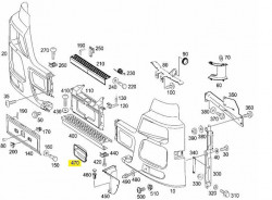 element ventilatie dreapta mercedes actros