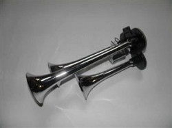 Claxon triplu pneumatic
