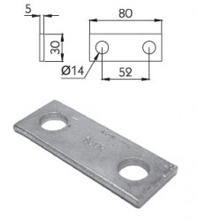 Placa brida. Cod: 295131664