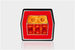 Lampa stop 3 camere cu LED