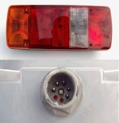 Lampa stop stanga cu conector AMP 8 MAN F/M/L