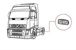 lampa gabarit volvo euro6 fh