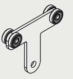 Rola dubla Edscha 162,5mm. Cod: RTP