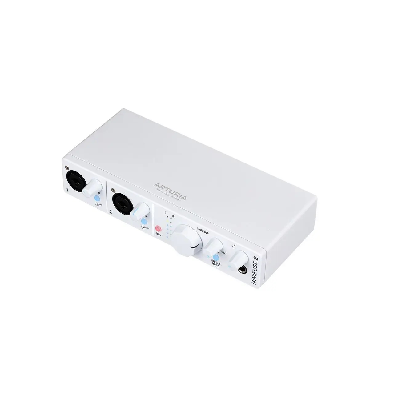 Arturia MiniFuse 2 White – Interfață Audio USB 2x2 cu MIDI și