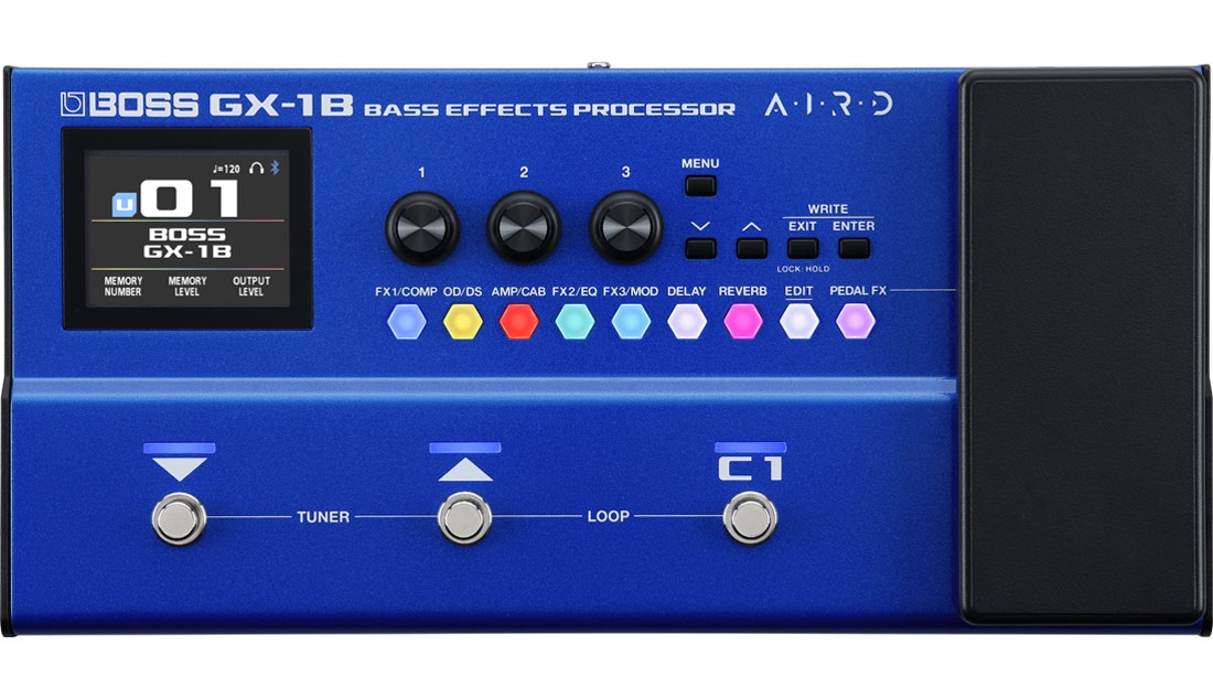 Procesor efecte și amplificare bas BOSS GX-1B cu AIRD și Bluetooth