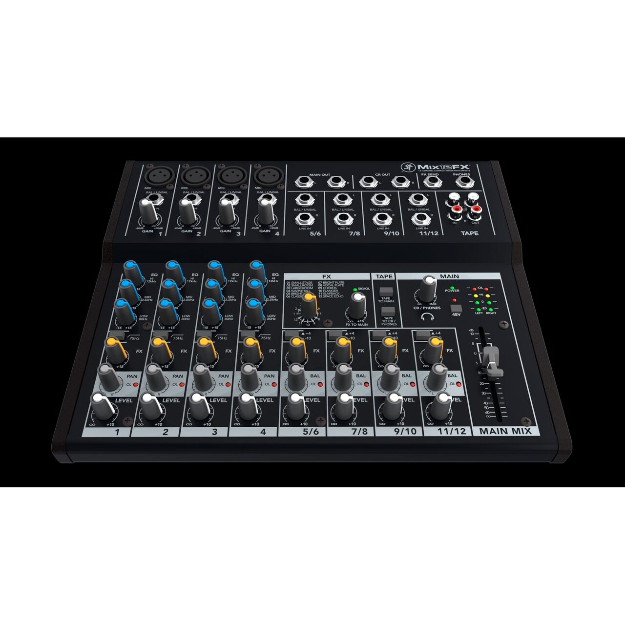 Mackie Mix12FX – Mixer Analogic Compact cu 12 Canale și Efecte