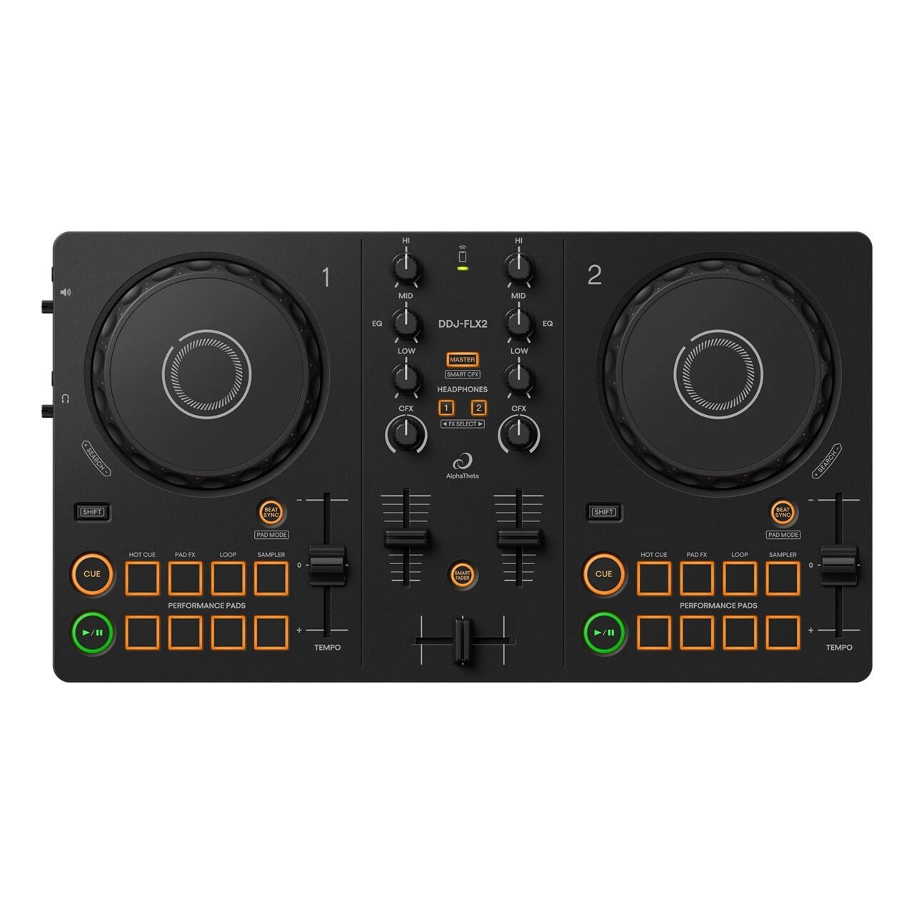 Pioneer DJ DDJ-FLX2 – Controler DJ Compact cu 2 Canale și