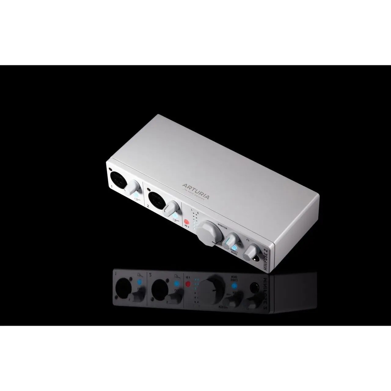 Arturia MiniFuse 2 White – Interfață Audio USB 2x2 cu MIDI și