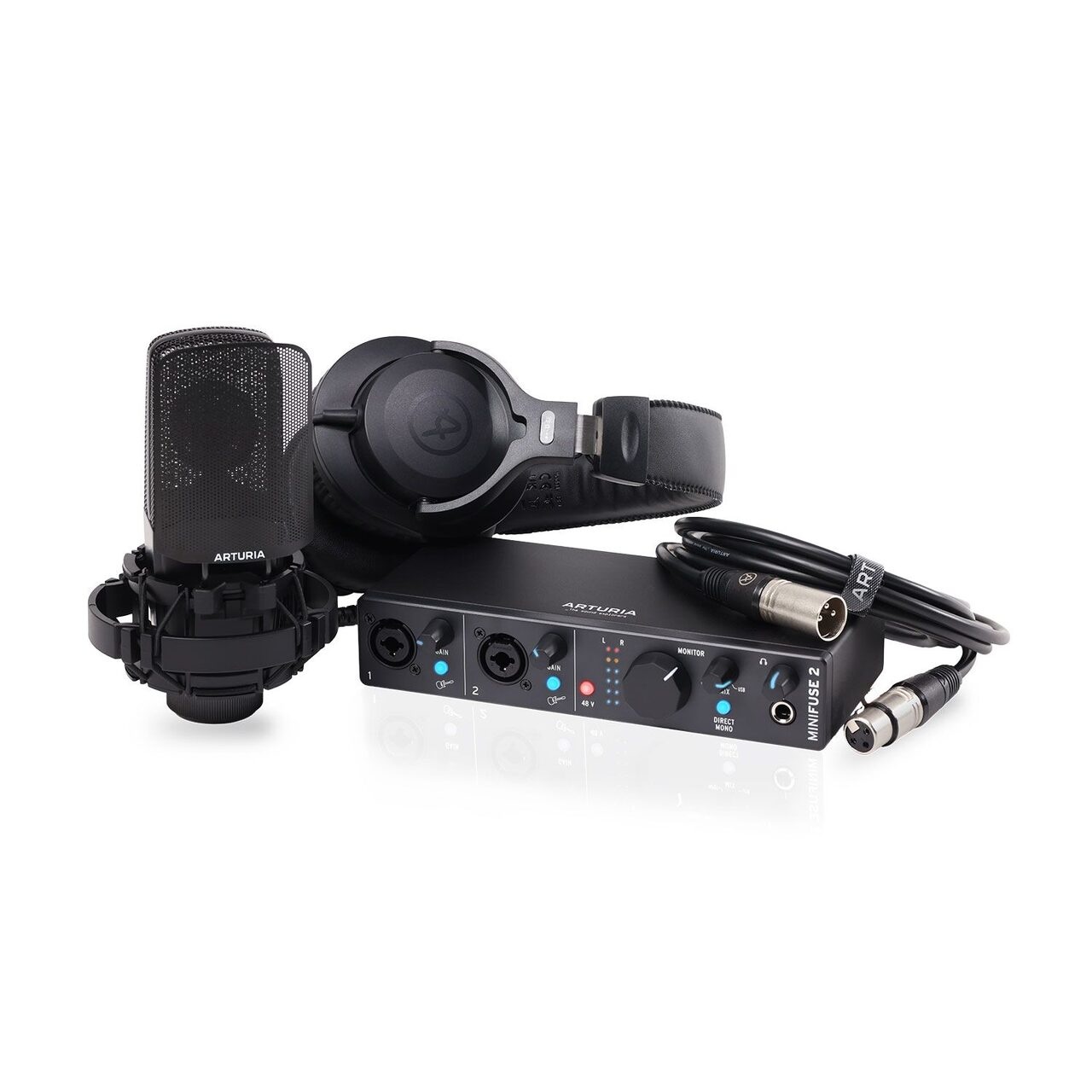 Arturia MiniFuse Recording Pack Black – Kit Complet Studio Audio