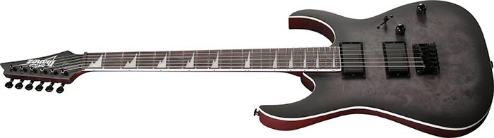 Chitară electrică Ibanez GRG121PAR-KBF cu doze humbucker pentru