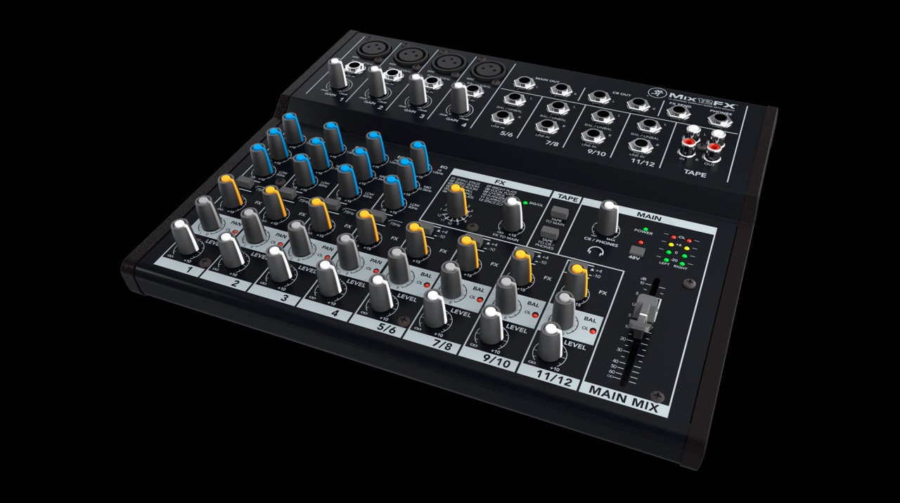 Mackie Mix12FX – Mixer Analogic Compact cu 12 Canale și Efecte