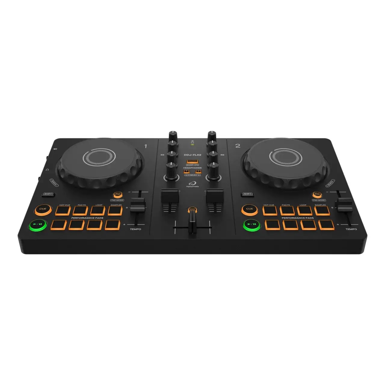 Pioneer DJ DDJ-FLX2 – Controler DJ Compact cu 2 Canale și